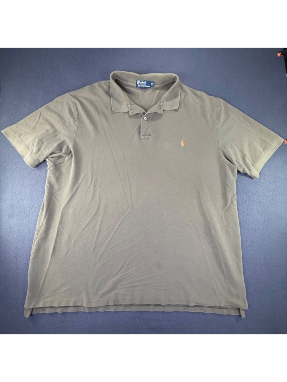 VTG Polo Ralph Lauren Olive Green Mens 3XLT Cotton Polo Golf/Casual Shirt EUC